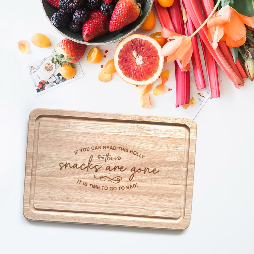 Personalised Chopping Board - Snacks are gone